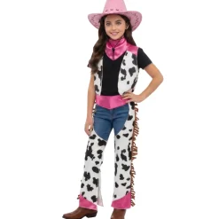 Disfraz de Vaquera Rosa para niña