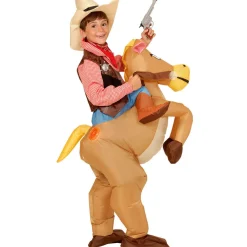 Disfraz de Vaquero con Caballo Hinchable infantil