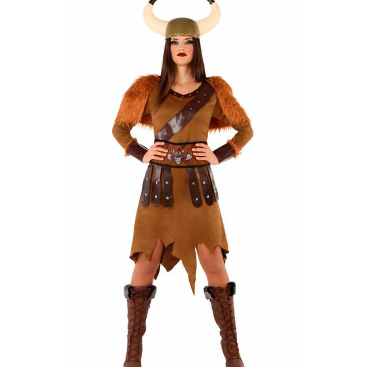 Disfraz de Vikinga Calavera para mujer