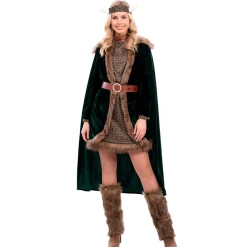 Disfraz de Vikinga Deluxe para mujer