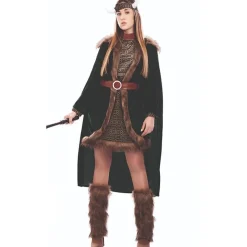 Disfraz de Vikinga Deluxe para mujer