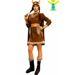 Disfraz de Vikinga Halldora para mujer