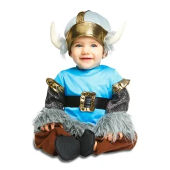 Disfraz de Vikingo Azul para bebé