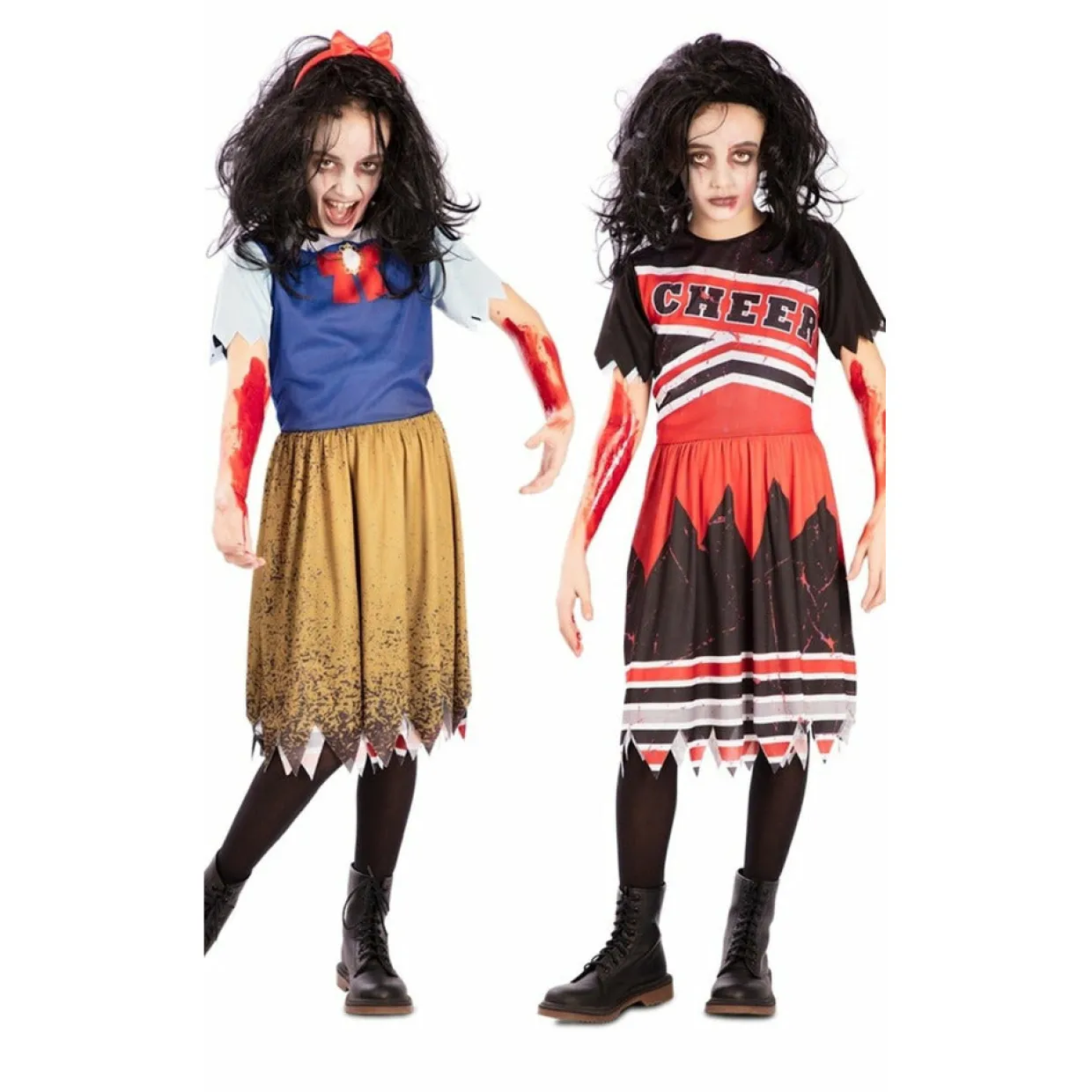 Disfraz Reversible de Zombie Princesa para niña