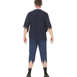 Disfraz Zombie de Colegial Azul para hombre