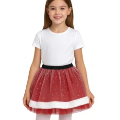 Falda Tutú de Mamá Noel infantil