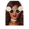 Gafas Blancas con Margaritas