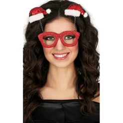 Gafas de Papá Noel Rojas