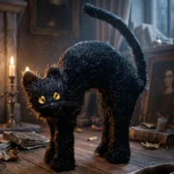 Gato Negro Enfadado