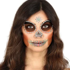 Gemas Glitter Adhesivas Catrina Calavera