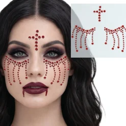 Gemas Glitter Adhesivas Sangrientas