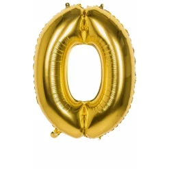 Globo Número 0 Dorado 86cm