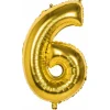 Globo Número 6 Dorado 86cm