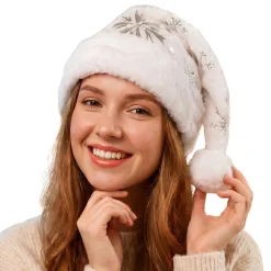 Gorro de Navidad Copos de Nieve