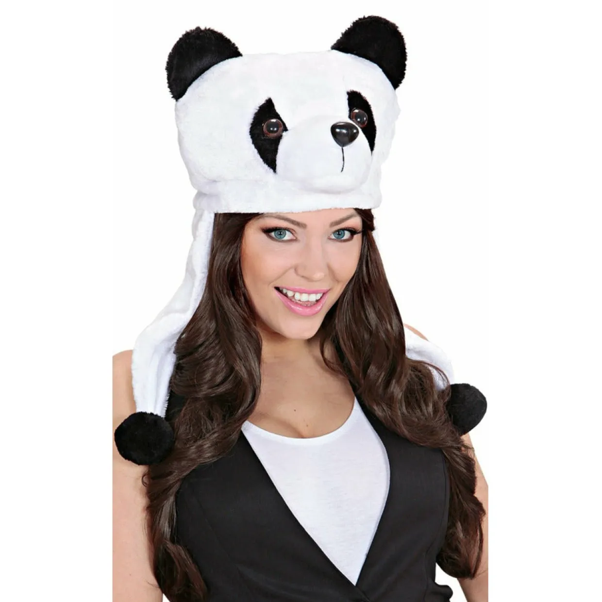 Gorro de Oso Panda Bicolor