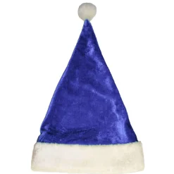 Gorro de Papá Noel Azul Terciopelo infantil