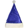 Gorro de Papá Noel Azul Terciopelo