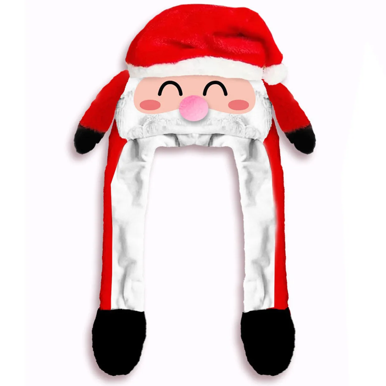 Gorro de Papá Noel con Orejas Móviles