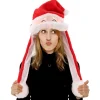Gorro de Papá Noel con Orejas Móviles y Luz