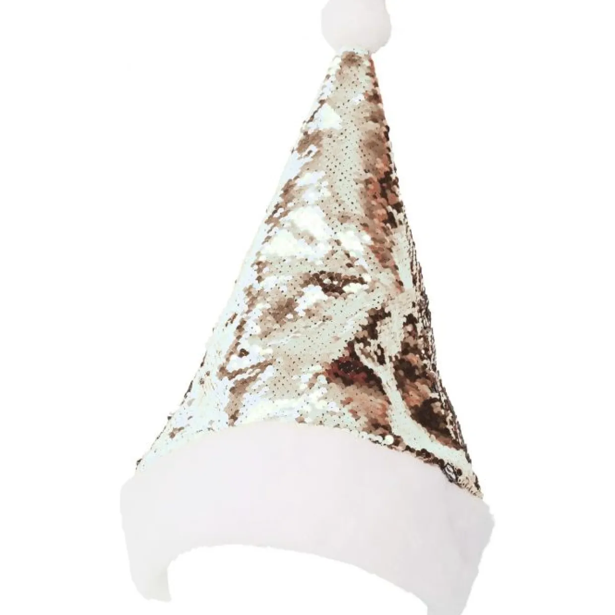 Gorro de Papá Noel Oro y Plata