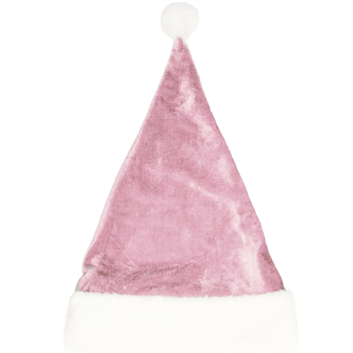 Gorro de Papá Noel Rosa Terciopelo infantil