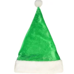Gorro de Papá Noel Verde Terciopelo infantil