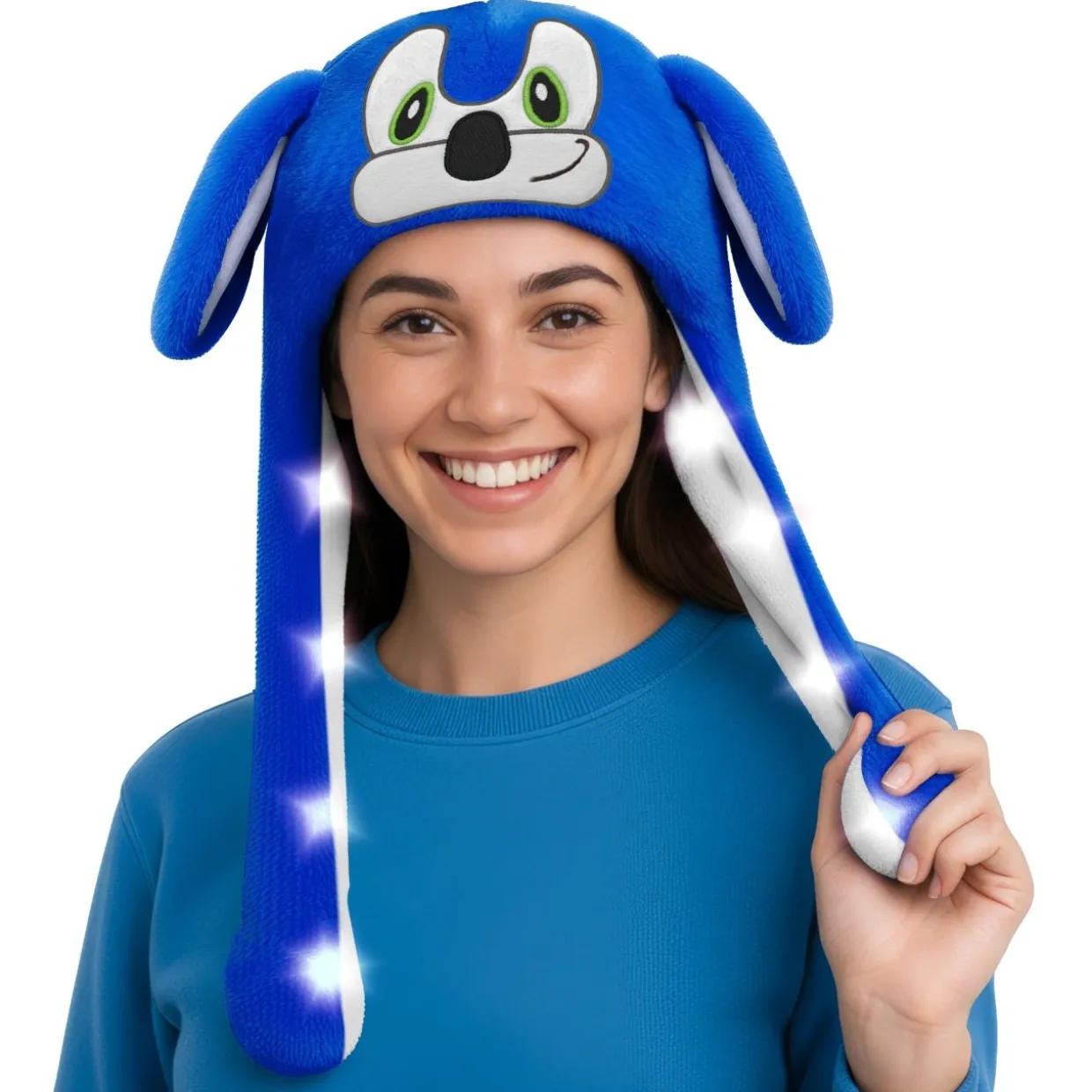 Gorro de Súper Erizo con Orejas Móviles y luz