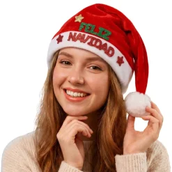 Gorro Feliz Navidad Rojo