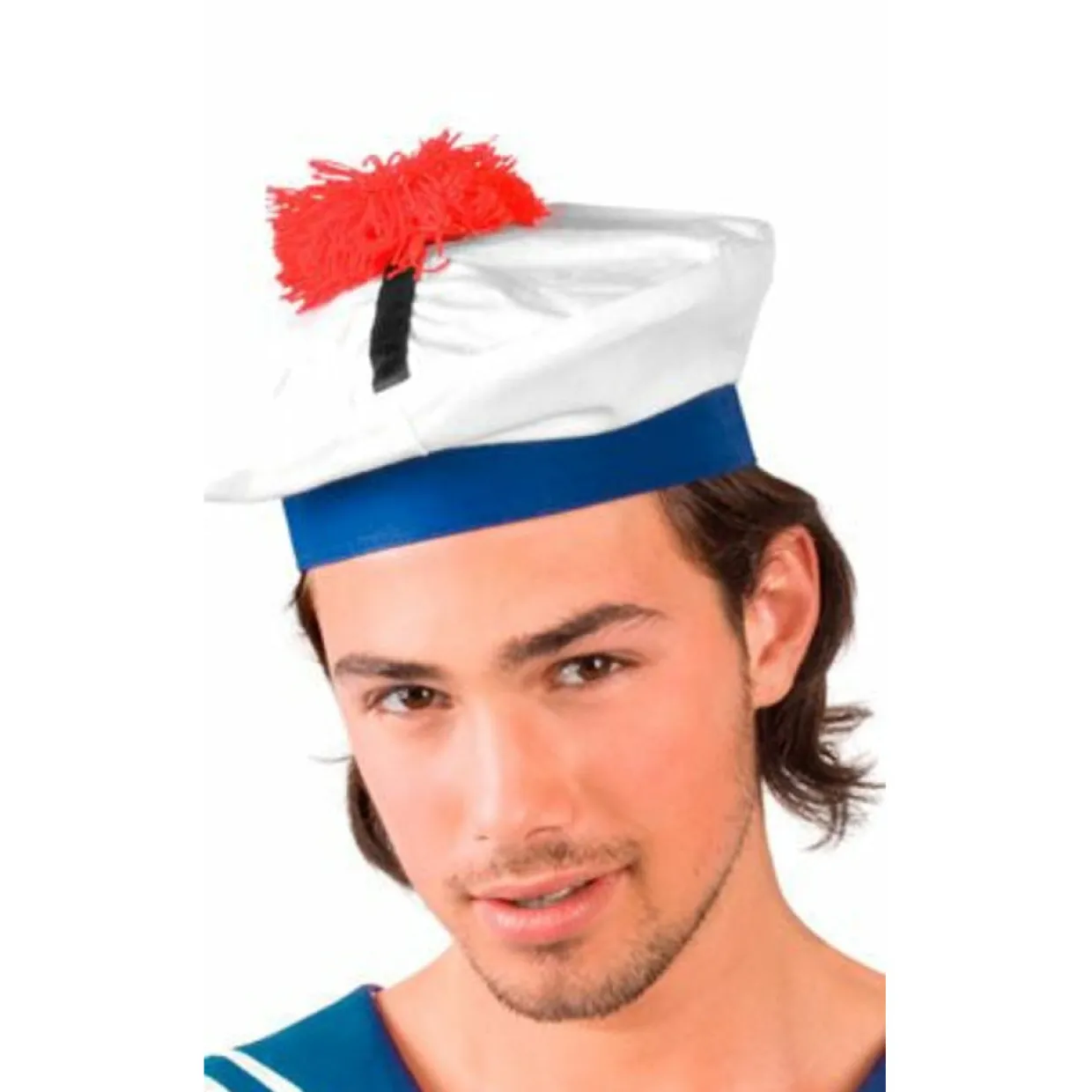 Gorro Marinero Pompón Rojo