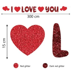 Guirnalda de San Valentín "I Love You"