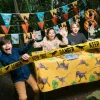 Guirnalda Dinosaurio Rex de Cumpleaños