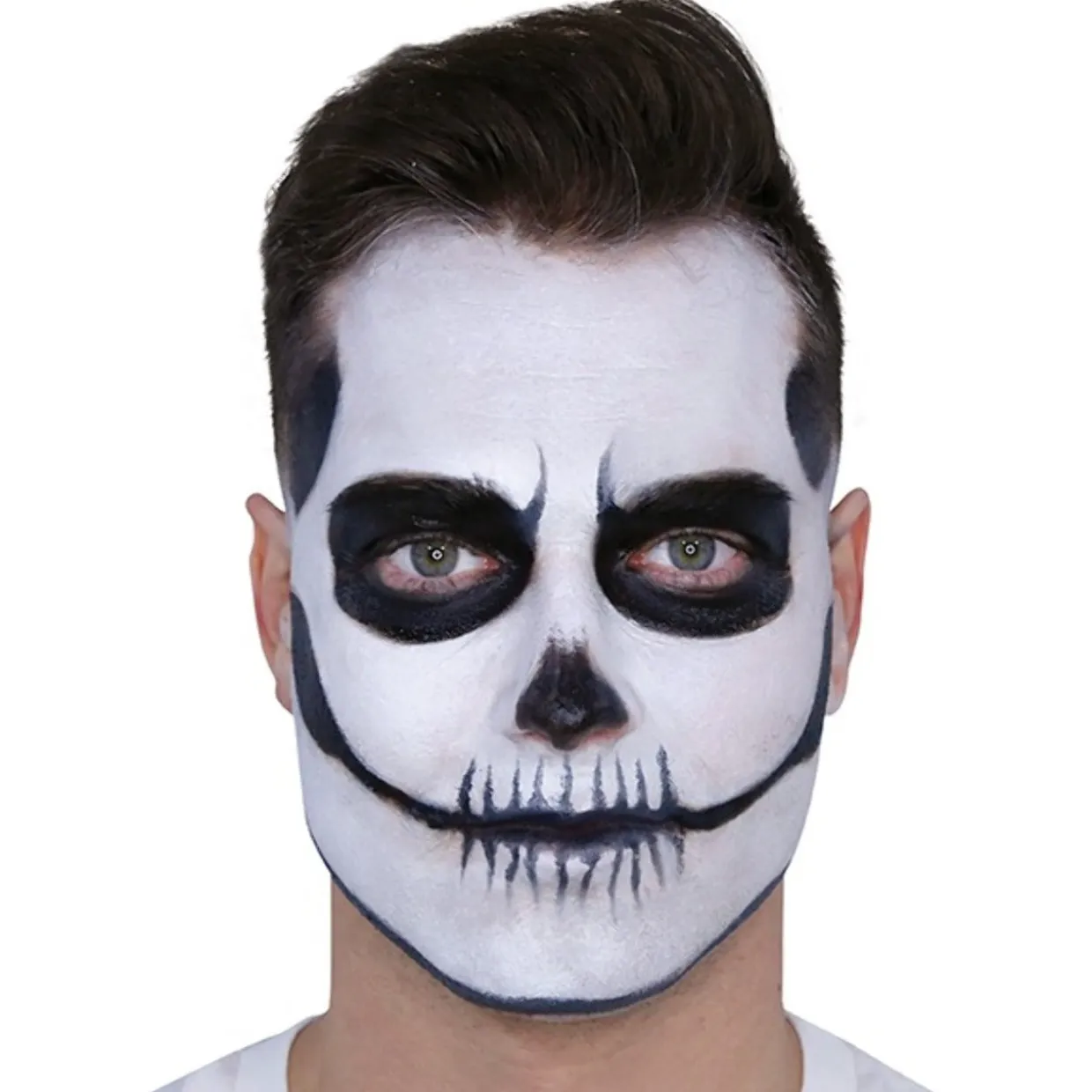 Kit de Maquillaje Esqueleto Blanco y Negro