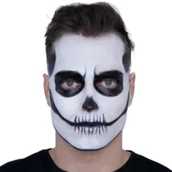 Kit de Maquillaje Esqueleto Blanco y Negro
