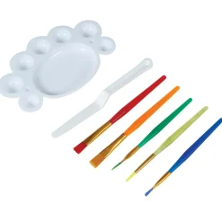 Kit de maquillaje: 5 Pinceles, espátula y paleta