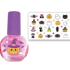 Kit de Pintauñas y Pegatinas Halloween infantil