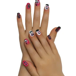 Kit de 12 Uñas Halloween Vampiros infantil