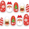 Kit de 10 Uñas Navideñas