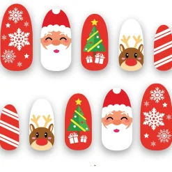 Kit de 10 Uñas Navideñas