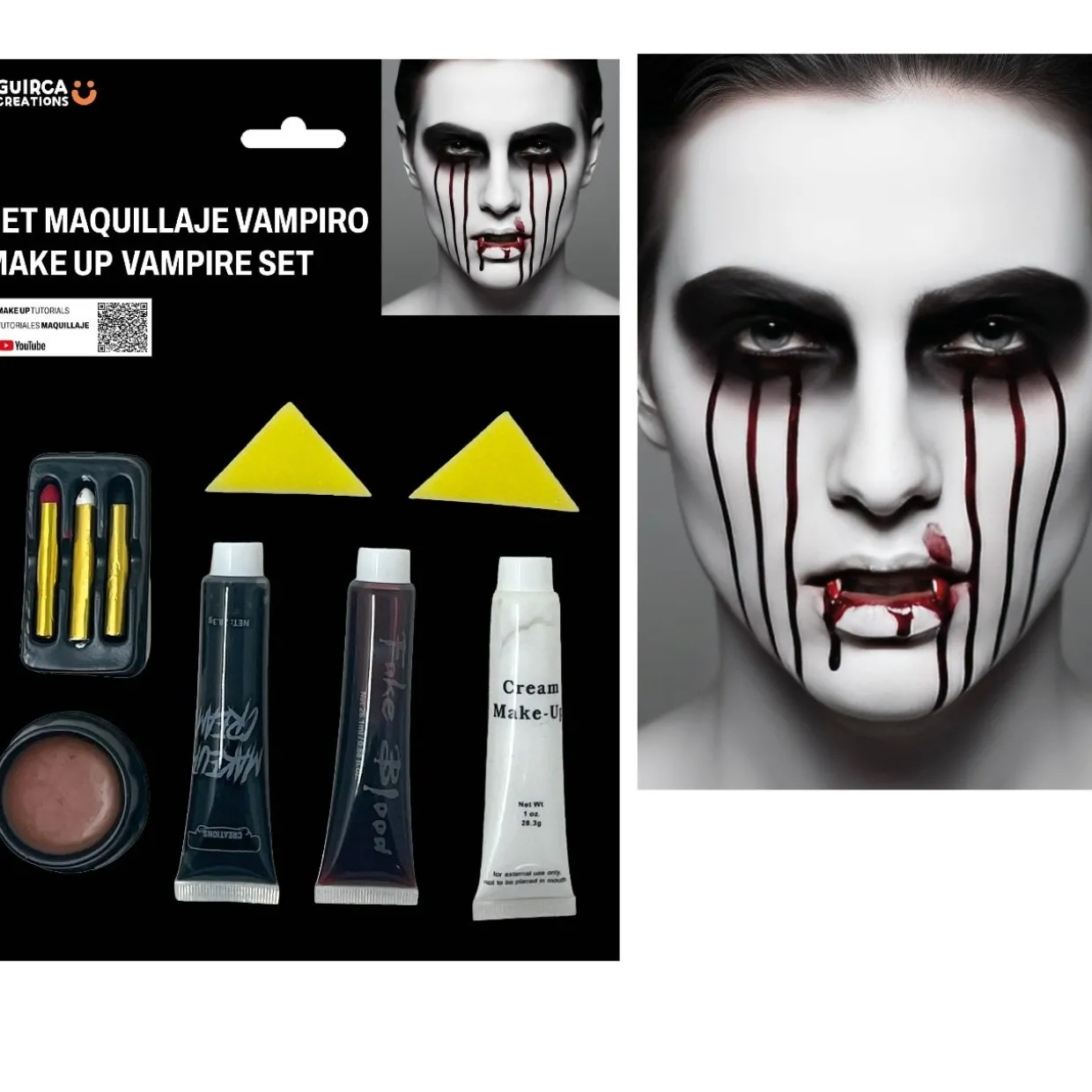 Kit Maquillaje de Vampiro Sangriento