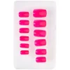 Kit 12 Uñas Fucsia Fluorescente