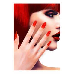 Kit 12 Uñas Rojo