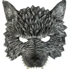 Media Máscara de Lobo Gris