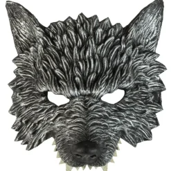 Media Máscara de Lobo Gris