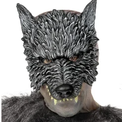 Media Máscara de Lobo Gris