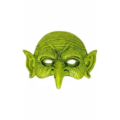 Media Máscara de látex Bruja Verde