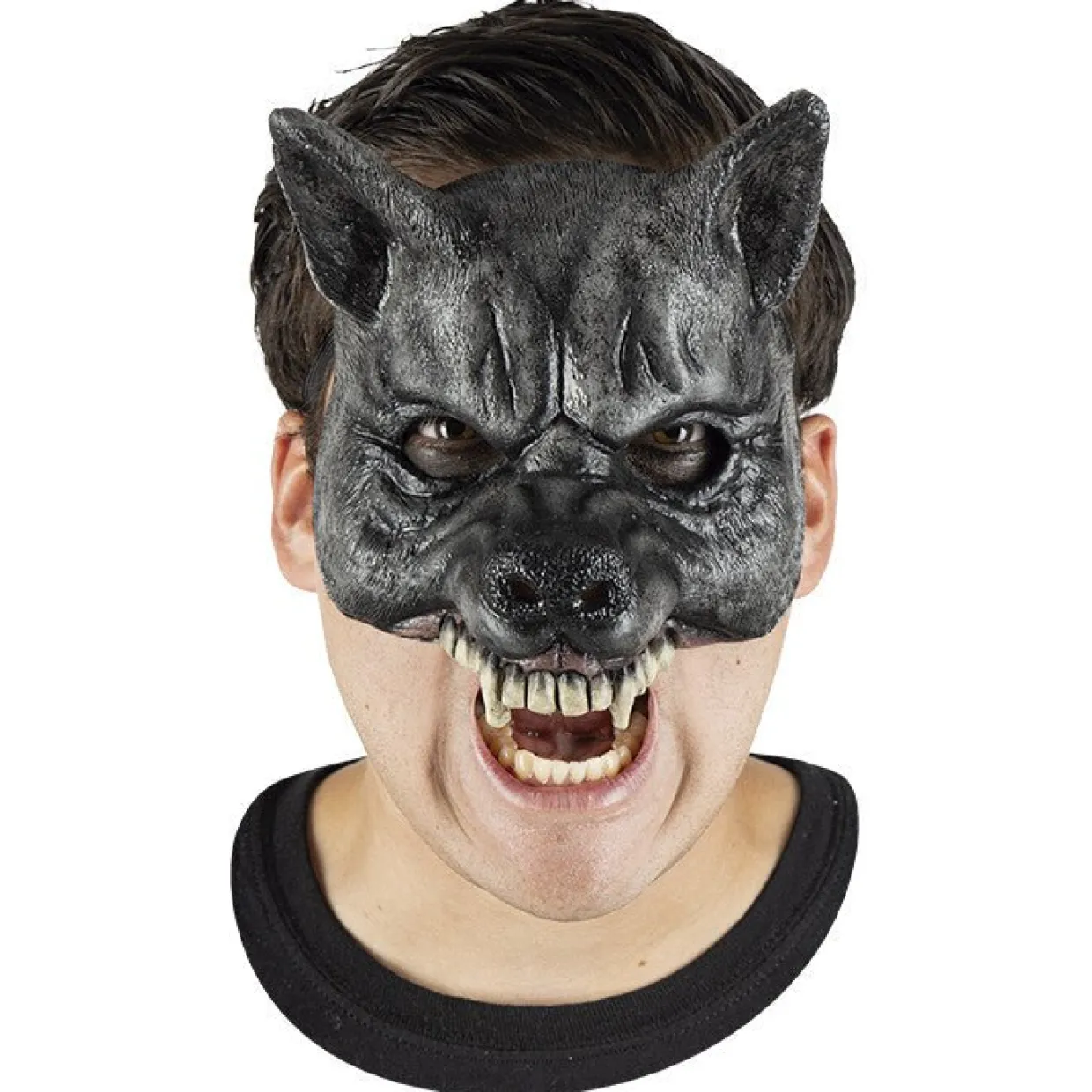 Media Máscara de látex de Lobo