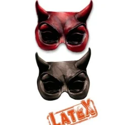 Media Máscara de látex Demonio Colores