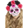 Máscara de Catrina Flores Rosas