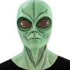 Máscara de látex de Alien Área 51 Verde