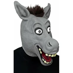 Máscara de látex de Burro Gris